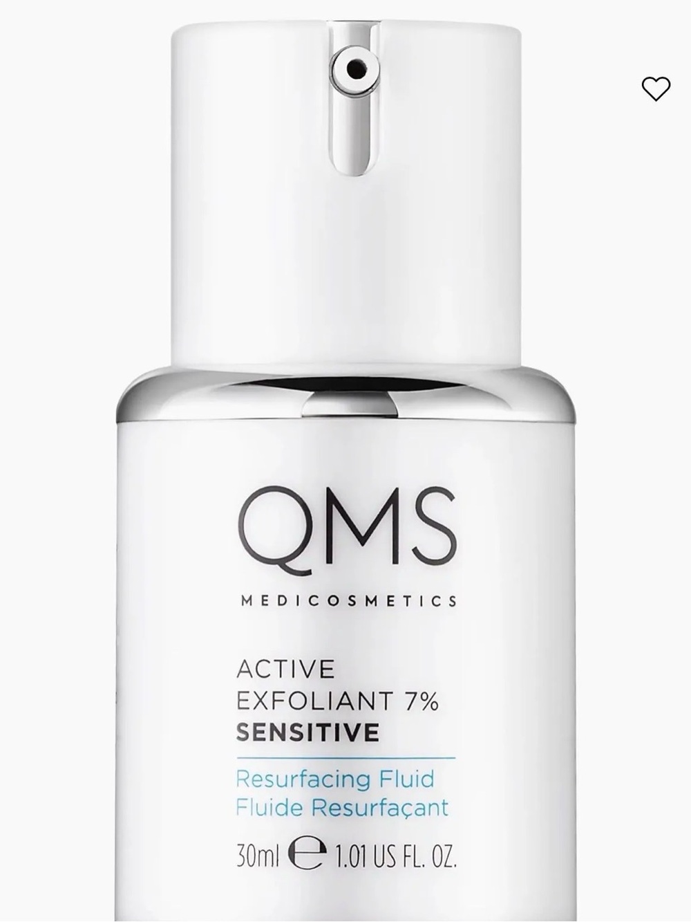 QMS Medicosmetics  7% Sensitive Resurfacing Fluid Exfoliant